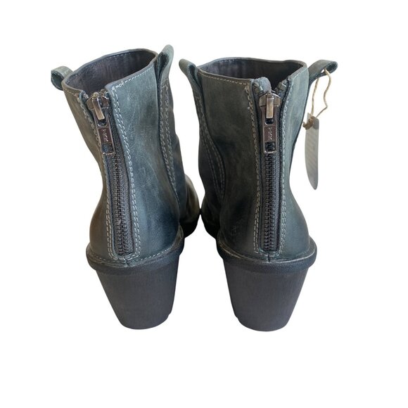 NWT Bionica Wedge Boots Bootie Destiney Womens 10M Gray Leather Suede - Picture 7 of 9